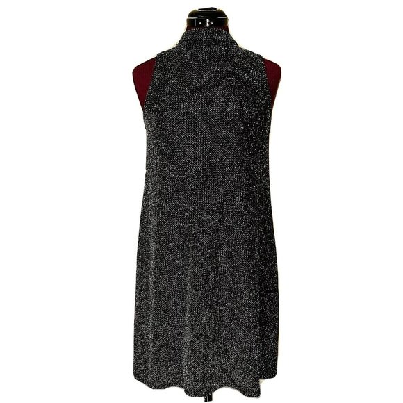 Love Fire Womens Dress Size Small Black Metallic Shimmer Keyhole Back Sl… - Picture 1 of 11
